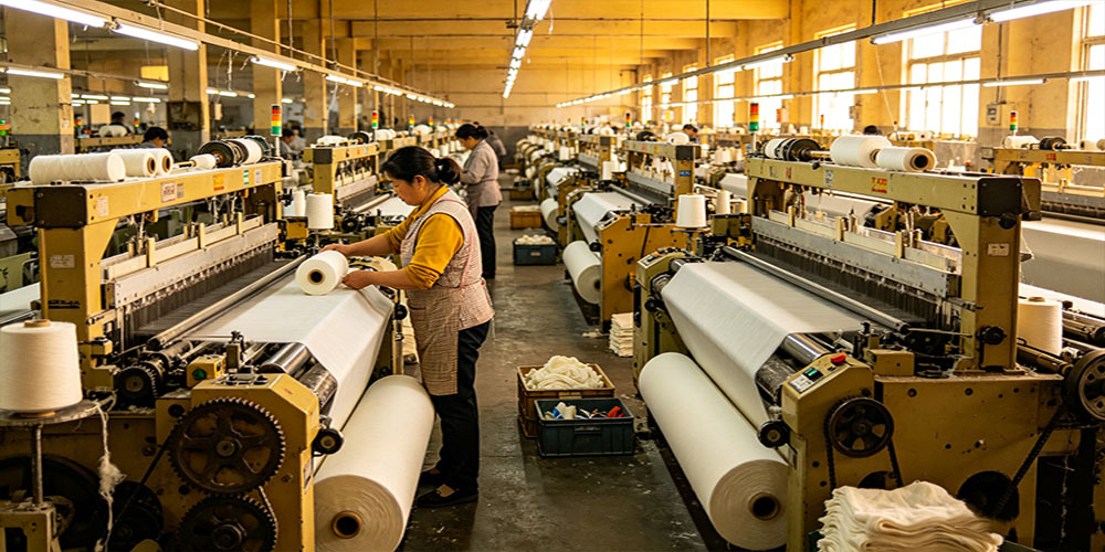 纺织工厂场景图